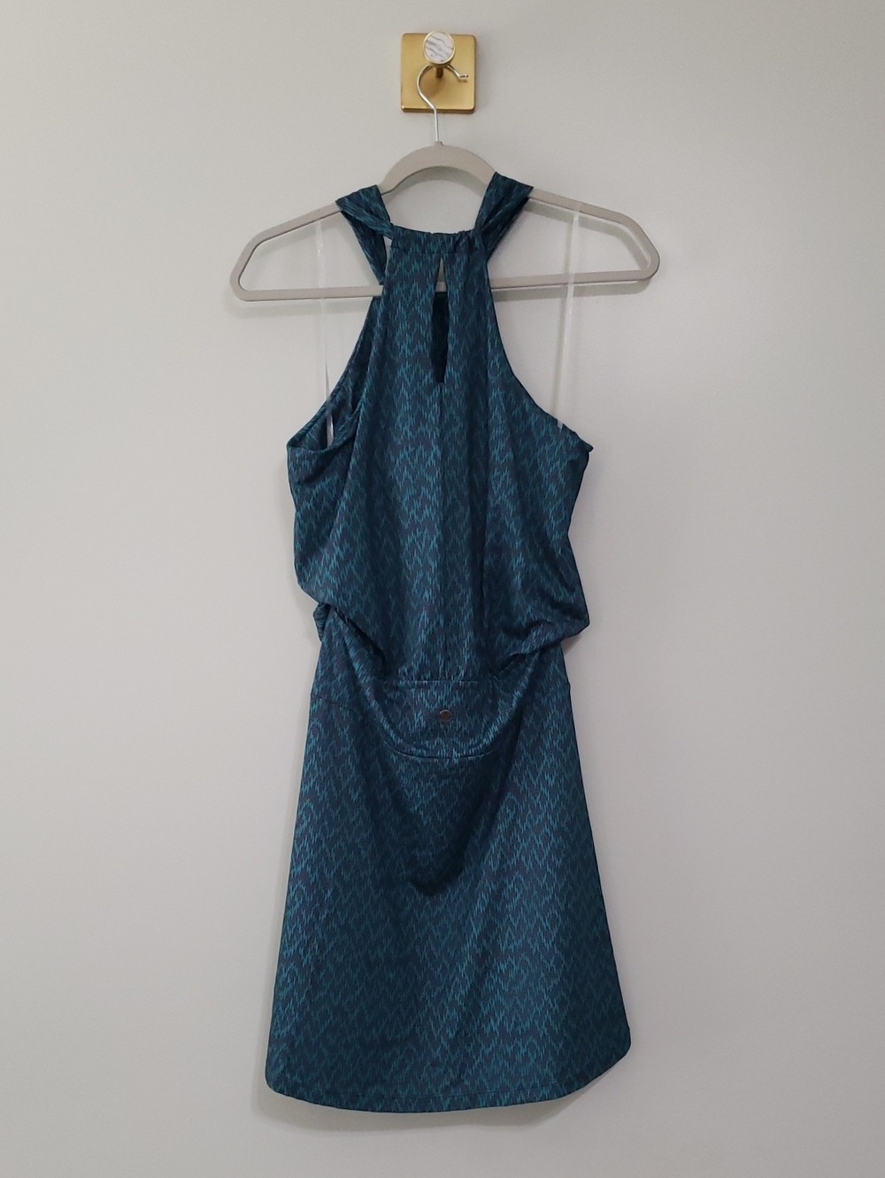 Prana Montezuma Dress Women Small Eclipse Pitaya Green Blue Athleisure Outdoors - Picture 4 of 16
